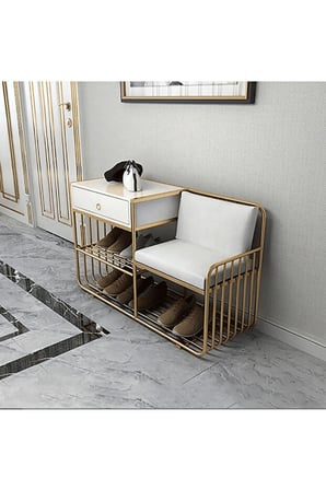 PTM6403 Gold Metal Benç Ayakkabılık 120 cm