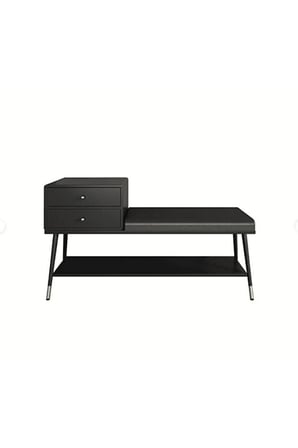 PTM8716 Siyah Metal Ayakkabılık 100x35x47 cm
