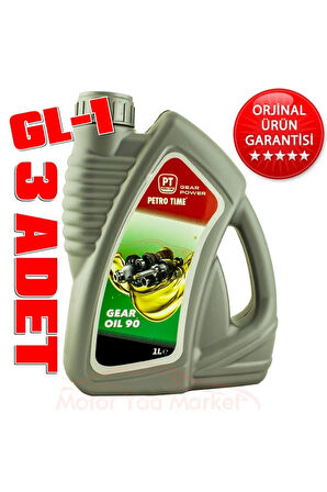 Gear Oil 90 No Asansör Ve Şanzıman Dişli Yağı 1lt X3