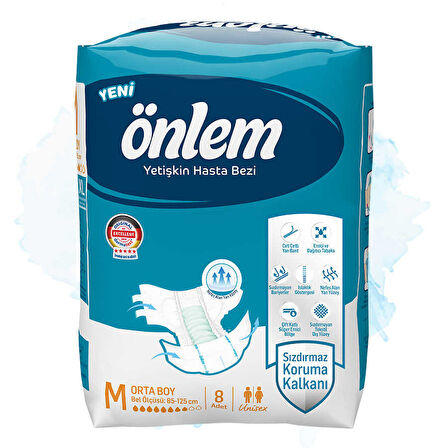Önlem Medium Yetişkin Hasta Bezi - 8 Adet