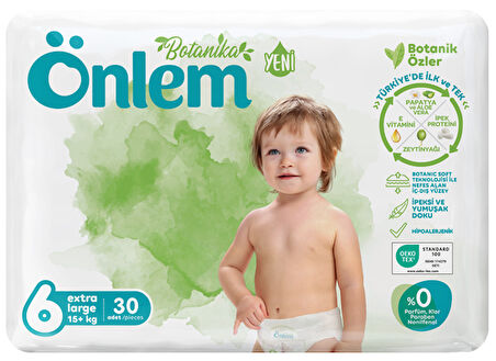 Önlem Botanika Bebek Bezi İkili Jumbo Paket Extra Large 30 Adet (16+ kg)