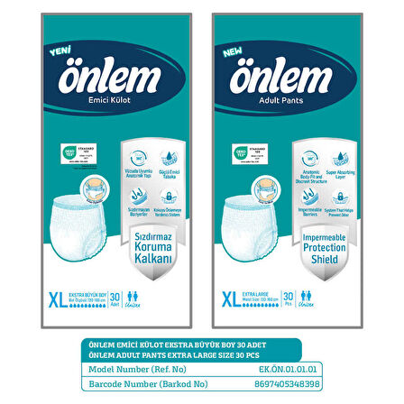 Önlem Xlarge Emici Külot - 30 Adet