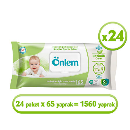 Önlem Botanika Islak Havlu 65x24 Adet
