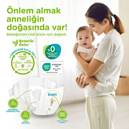 Önlem Botanika Bebek Bezi Aylık Fırsat 7 Beden XXLarge 50 Adet (19+ kg)