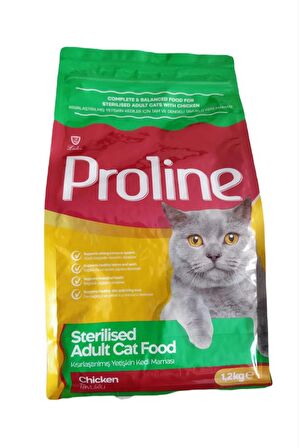 Pro Line Proline Tavuklu Kısırlaştırılmış (Sterilised) Yetişkin Kedi Maması 1,2 kg