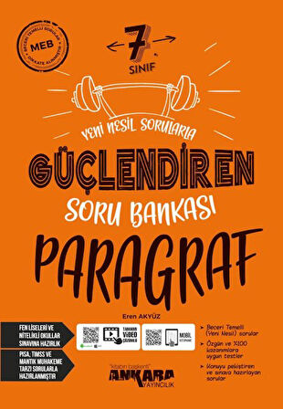 7. Sınıf Paragraf Güçlendiren Soru Bankası