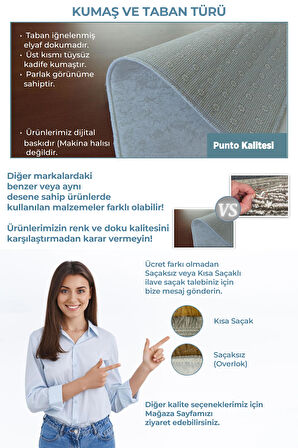 Homier Punto Kalitesi Yıkanabilir Kaymaz Taban Antibakteriyel Halı Ve Yolluk H-DK-5062D