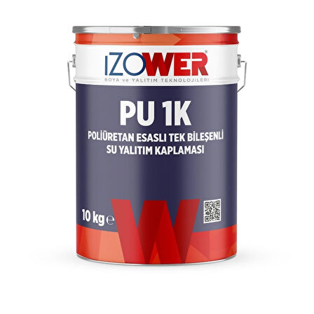 izower Pu-1K Su Yalıtım Kaplaması-Beyaz-10Kg