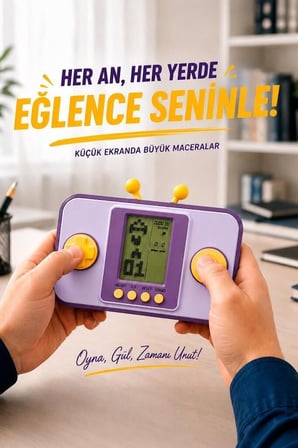 Arkadaş Eğlencesi Bireysel Oyun Hobi Eşyası GC-010 Mor El Atarisi Tetris Gameboy Joystick