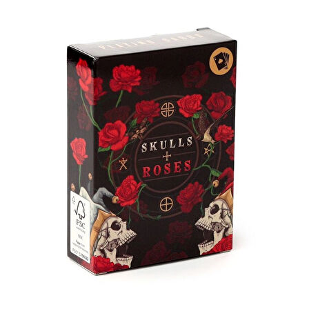 Puckator Skulls and Roses Premium Oyun Kağıdı Koleksiyonluk iskambil Kartları