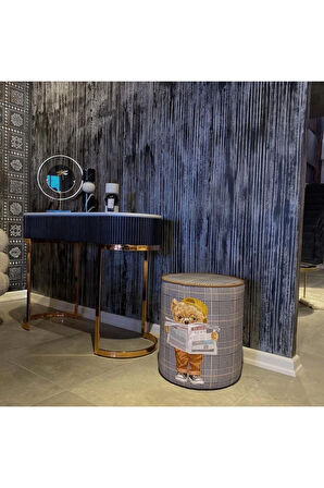 Gazeteci Teddy Puf (Kumaşı Süettir. Uluslararası Solmama Sertifikasına Sahiptir.)