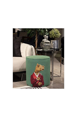 Mr. Camel Puf (Kumaşı Süettir. Uluslararası Solmama Sertifikasına Sahiptir.)