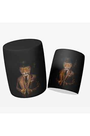 Mr. Tıger Puf (Kumaşı Süettir. Uluslararası Solmama Sertifikasına Sahiptir.)