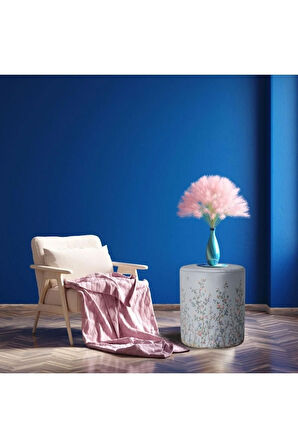 Mini Colorful Flowers Puf (Kumaşı Süettir. Uluslararası Solmama Sertifikasına Sahiptir.)