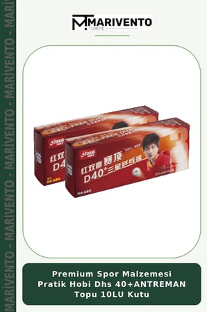 Premium Spor Malzemesi Pratik Hobi Dhs 40+ANTREMAN Topu 10LU Kutu