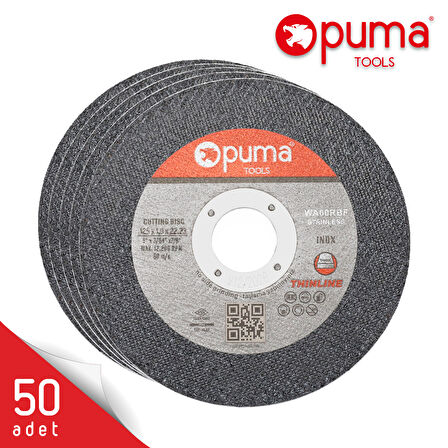 Puma Tools İnox Kesici Taş 125x1.0x22.23 mm 50 adet