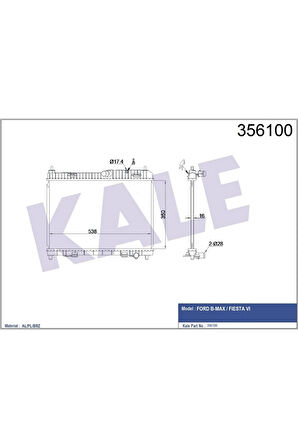 MOTOR SU RADYATORU FIESTA 1.25 16V 1.4 16V 08 B MAX 1.4 16V 12 350 558 18