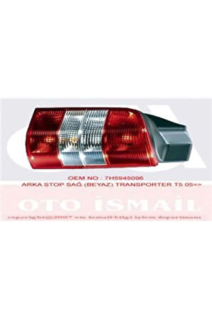 Stop Sağ Transporter T5 11/03-11/09-multıvan V 11/03-11/09 Beyazhll-2sk008579-141 7h5945096