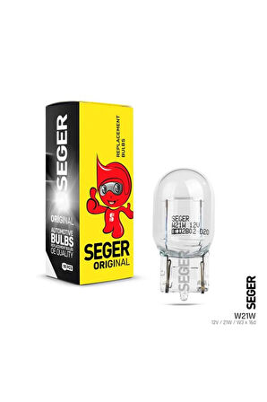 AMPUL WY21W 12V 21W WX3X16D T20 B. DİPSİZ KAPLAMA SARI SEGER 208895