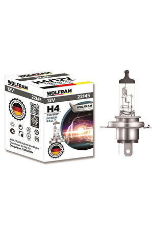 Ampul 12v H4 100/90 P43t Standart Işık Tırnaklı P43t 62204