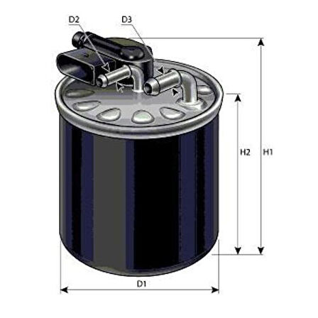 Purflux FCS930 Yakıt Filtresi Sensörlü V-Class W447 14-Vito W447 14- 6510901952