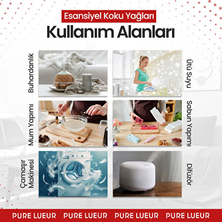 Gül Esansiyel Uçucu Koku Yağı Difüzör Esansı Buhurdanlık Yağı Aromaterapi Yağı 10ml