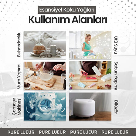 Vanilya Esansiyel Uçucu Koku Yağı Difüzör Esansı Buhurdanlık Yağı Aromaterapi Yağı 10ml