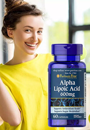 Puritans Pride Alpha Lipoic Acid 600 mg, 60 Caps 