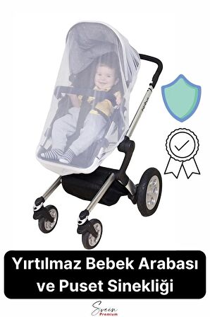 Yırtılmaz Dayanıklı Bebek Arabası ve Puset Sinekliği Bebek Koltuğu Sivrisinek Haşere Koruyucu