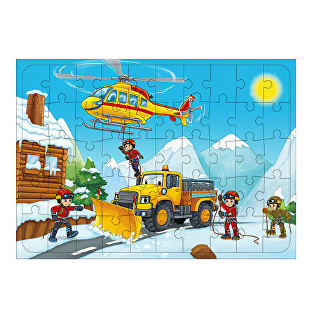 Ahşap Mdf Puzzle Yapboz Kurtarma Operasyonu 50 Parça 35*50 cm