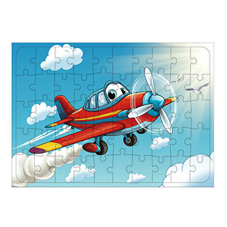 Ahşap Mdf Puzzle Yapboz Gökyüzünde Uçaklar 50 Parça 35*50 cm