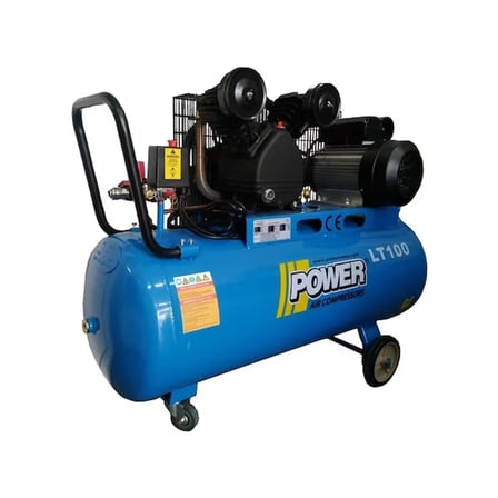 PİSTONLU KOMPRESÖR - 100 Lt - 2 HP - 8 Bar - Hava Üretimi: 200 Lt/dk. - 220 Volt