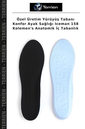 Özel Üretim Yürüyüş Tabanı Konfor Ayak Sağlığı Iceman 158 Kolemen's Anatomik İç Tabanlık