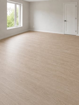 Beylini PVC Zemin Kaplama Ahşap Desen Keçeli Kalın Yer Zemin Döşemesi Mineflo Soba Altı Parke Desen Yer Muşambası Parke Bej
