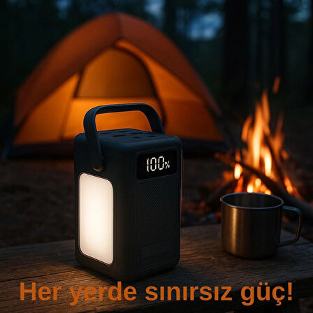 50000 mAh Taşınabilir Güç İstasyonu – Yüksek Kapasiteli Powerbank, Çoklu USB Çıkışı ve Dijital Ekranlı Şarj Cihazı
