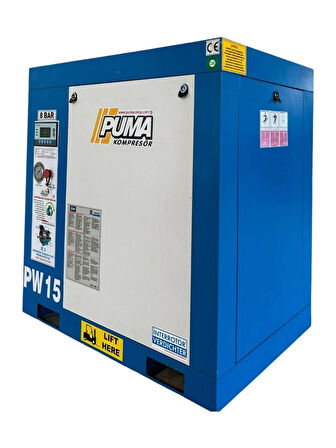 Puma PW15 Vidalı Hava Kompresörü 15 Hp-11 Kw 8-10 Bar