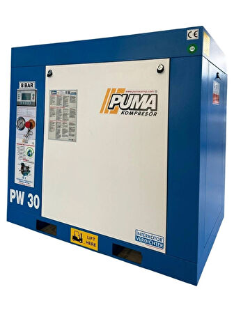 Puma PW30 Vidalı Hava Kompresörü 30 Hp-22 Kw 8-10 Bar