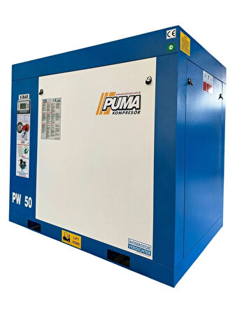 Puma PW50 Vidalı Hava Kompresörü 50 Hp-37 Kw 8-10 Bar