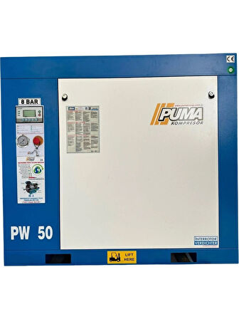 Puma PW50 Vidalı Hava Kompresörü 50 Hp-37 Kw 8-10 Bar