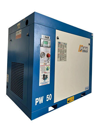 Puma PW50 Vidalı Hava Kompresörü 50 Hp-37 Kw 8-10 Bar