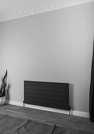 Warma Agrilia Alüminyum Radyatör 1200 X 603 Pütürlü Siyah RAL 9005