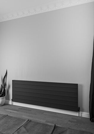 Warma Agrilia Alüminyum Radyatör 1800 X 603 Pütürlü Siyah RAL 9005