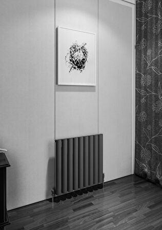 Warma Birgi Alüminyum Radyatör 625 X 600 Pütürlü Siyah RAL 9005