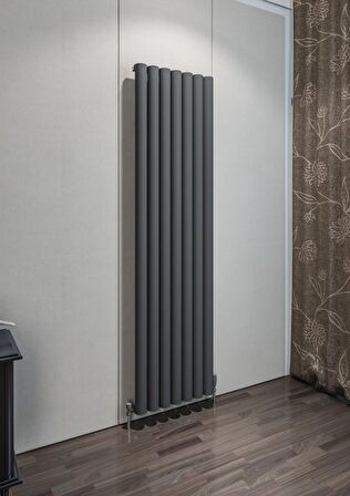Warma Birgi Alüminyum Radyatör 485 X 1800 Pütürlü Antrasit 7946