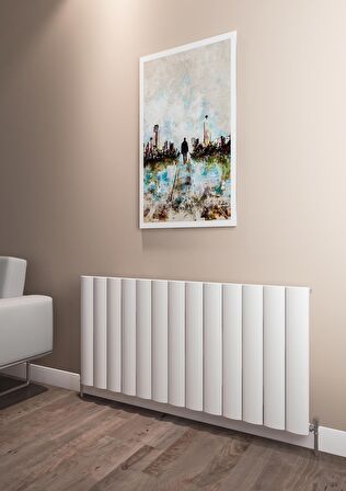 Warma Kavala Alüminyum Radyatör 1230 X 600 Pütürlü Beyaz RAL 9016