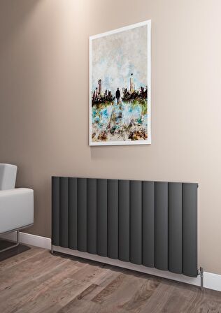 Warma Kavala Alüminyum Radyatör 1230 X 600 Pütürlü Antrasit 7946