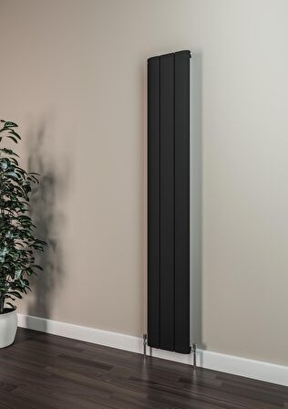 Warma Selanik Alüminyum Radyatör 280 X 1800 Pütürlü Siyah RAL 9005
