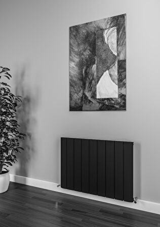 Warma Selanik Alüminyum Radyatör 850 X 600 Pütürlü Siyah RAL 9005