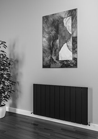 Warma Selanik Alüminyum Radyatör 1040 X 600 Pütürlü Siyah RAL 9005