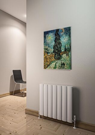 Warma Serez Alüminyum Radyatör 660 X 600 Pütürlü Beyaz RAL 9016